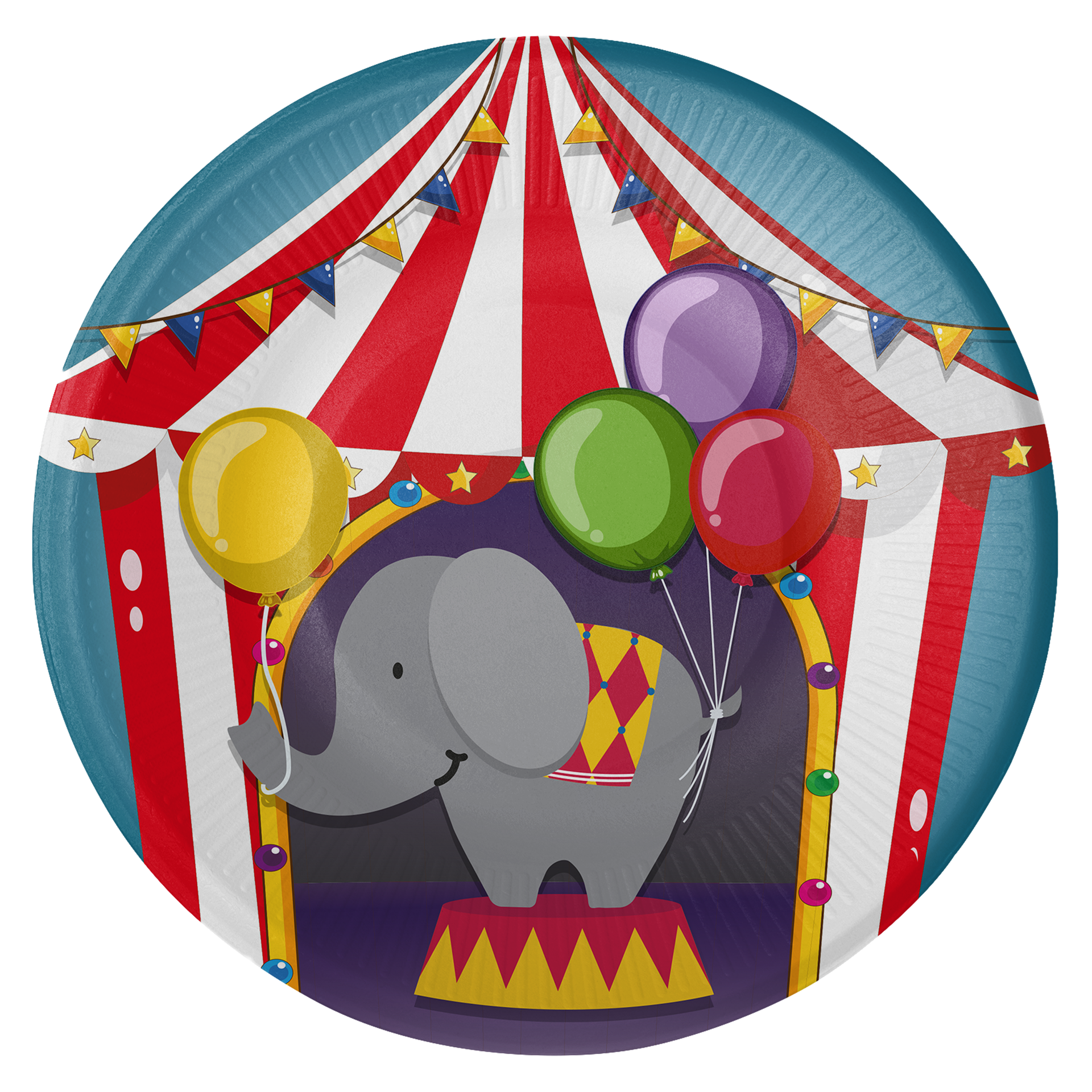 8 assiettes de cirque 23 cm