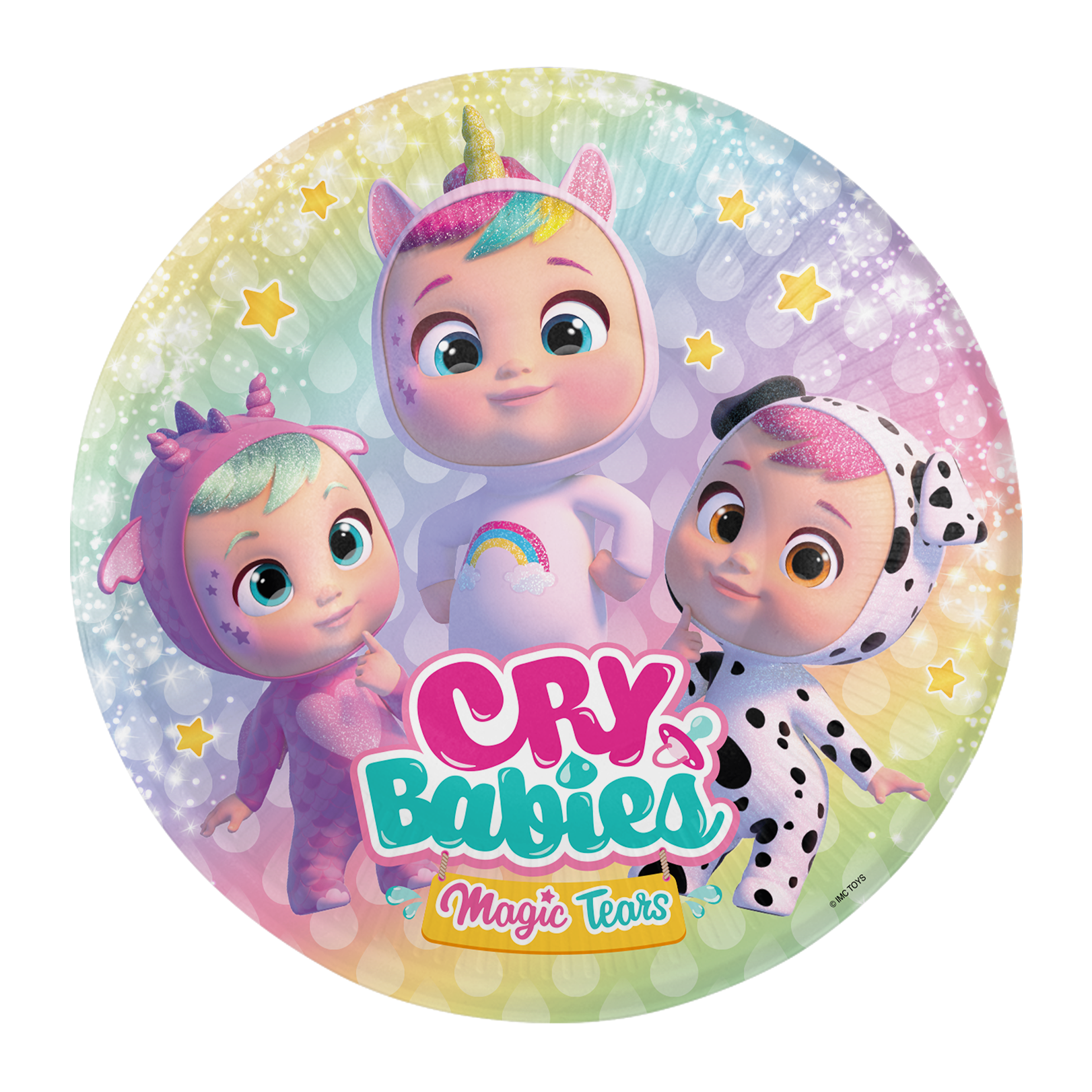 8 assiettes Cry Babies 18 cm