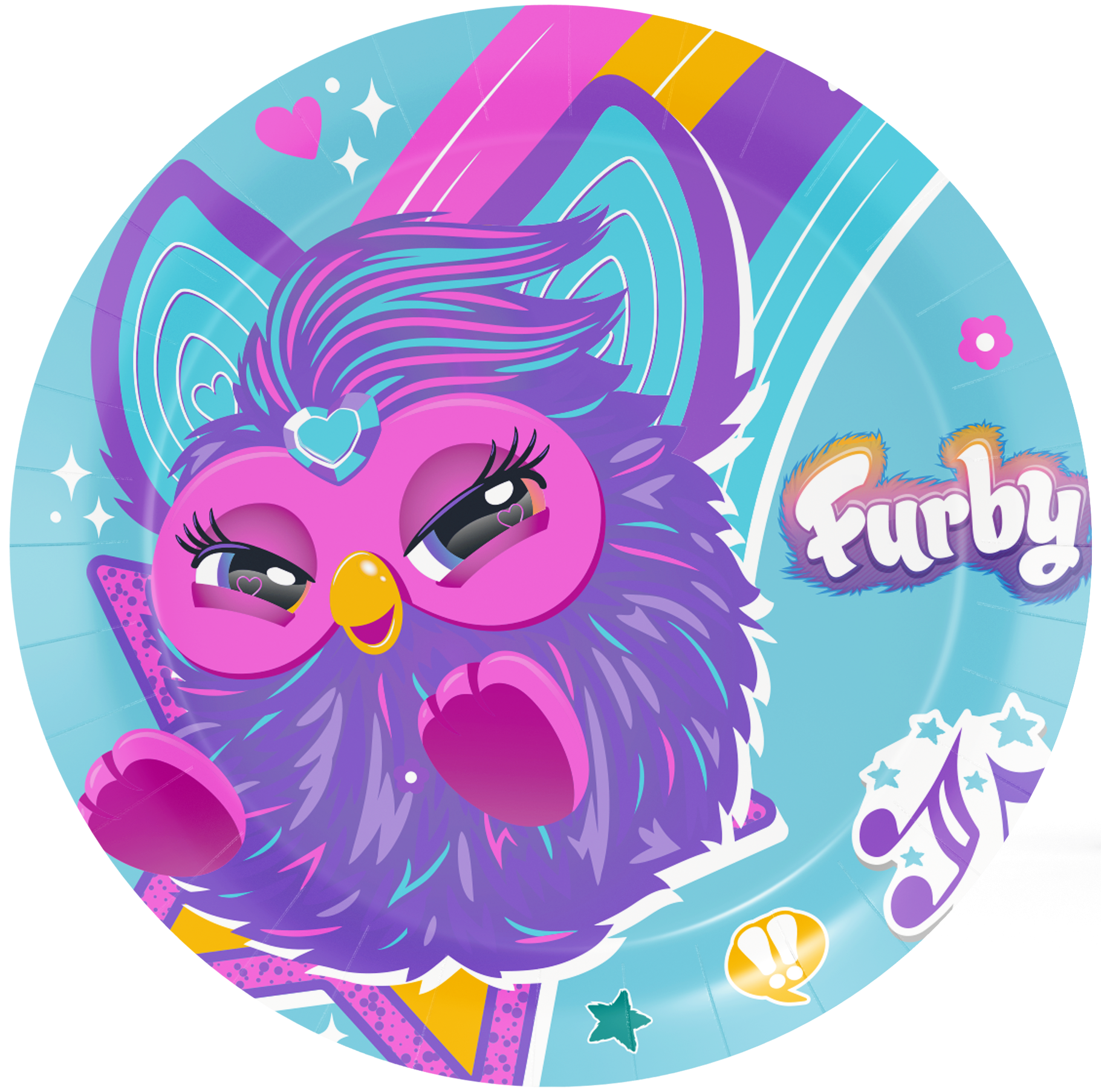 8 assiettes Furby 23 cm