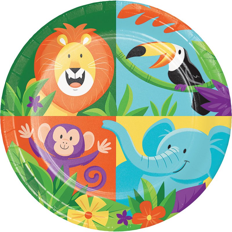 8 piatti Jungle Safari 18 cm