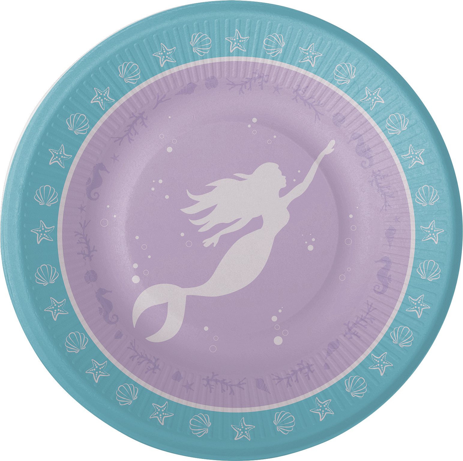 8 assiettes Mermaid Shine 23 cm
