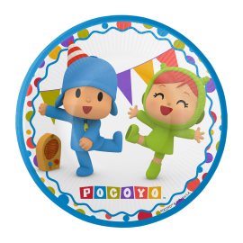 8 assiettes Pocoyo 18 cm