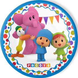 8 assiettes Pocoyo 23 cm