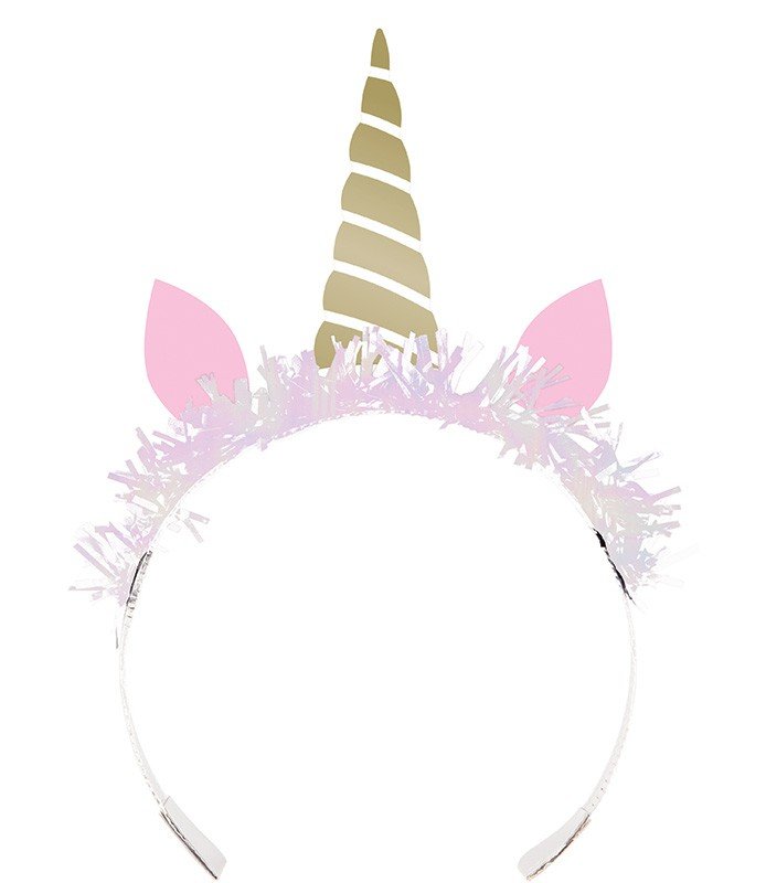 8 diadèmes licorne scintillants