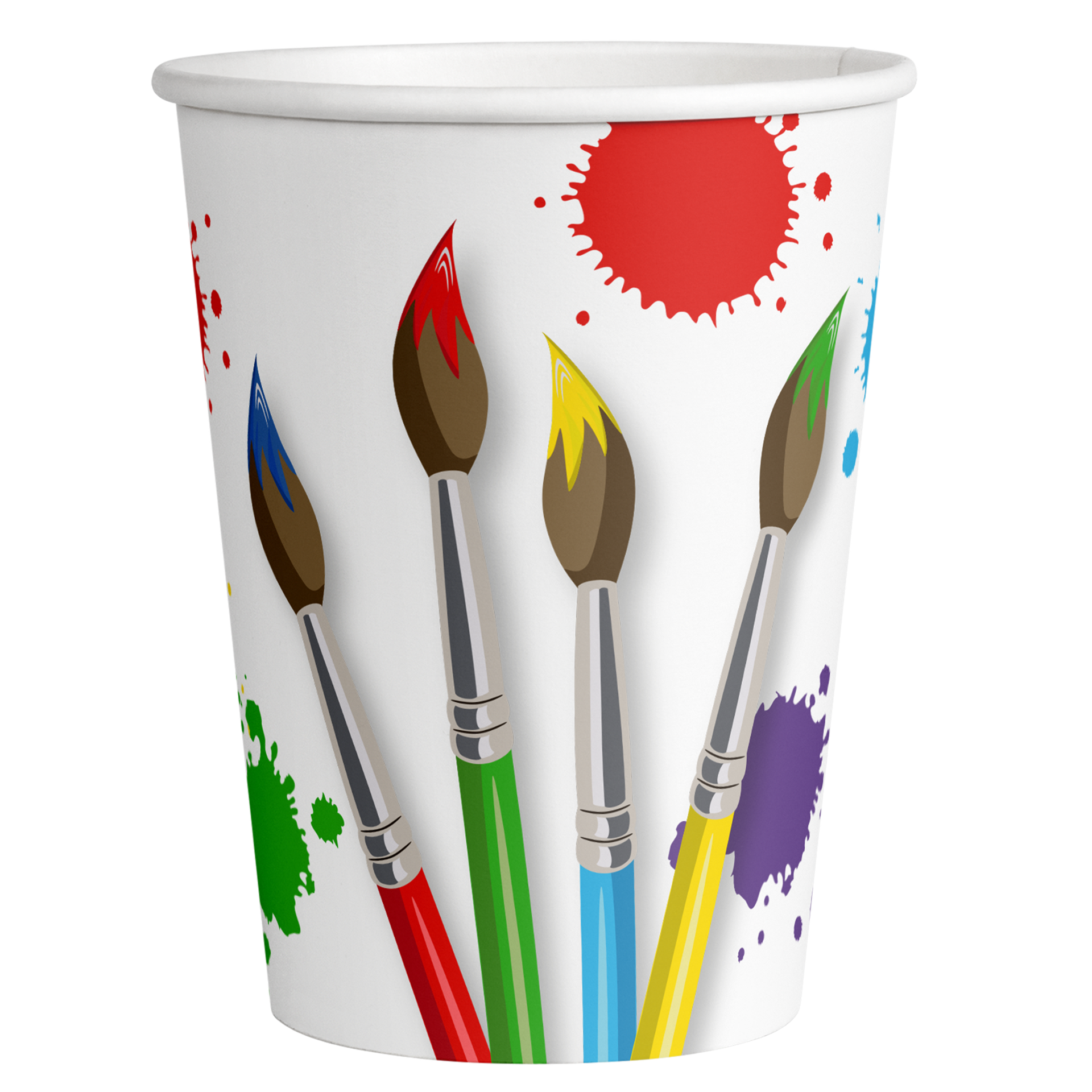 8 GOBELETS ARTISTIQUES DE 250 ML