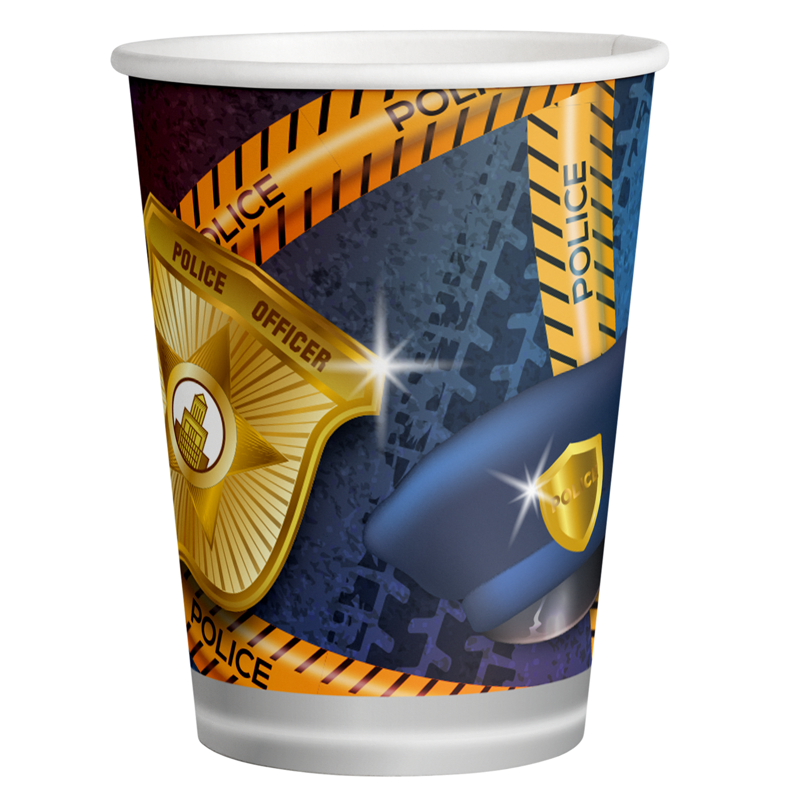 8 BICCHIERI PER FESTA DELLA POLIZIA 250ML