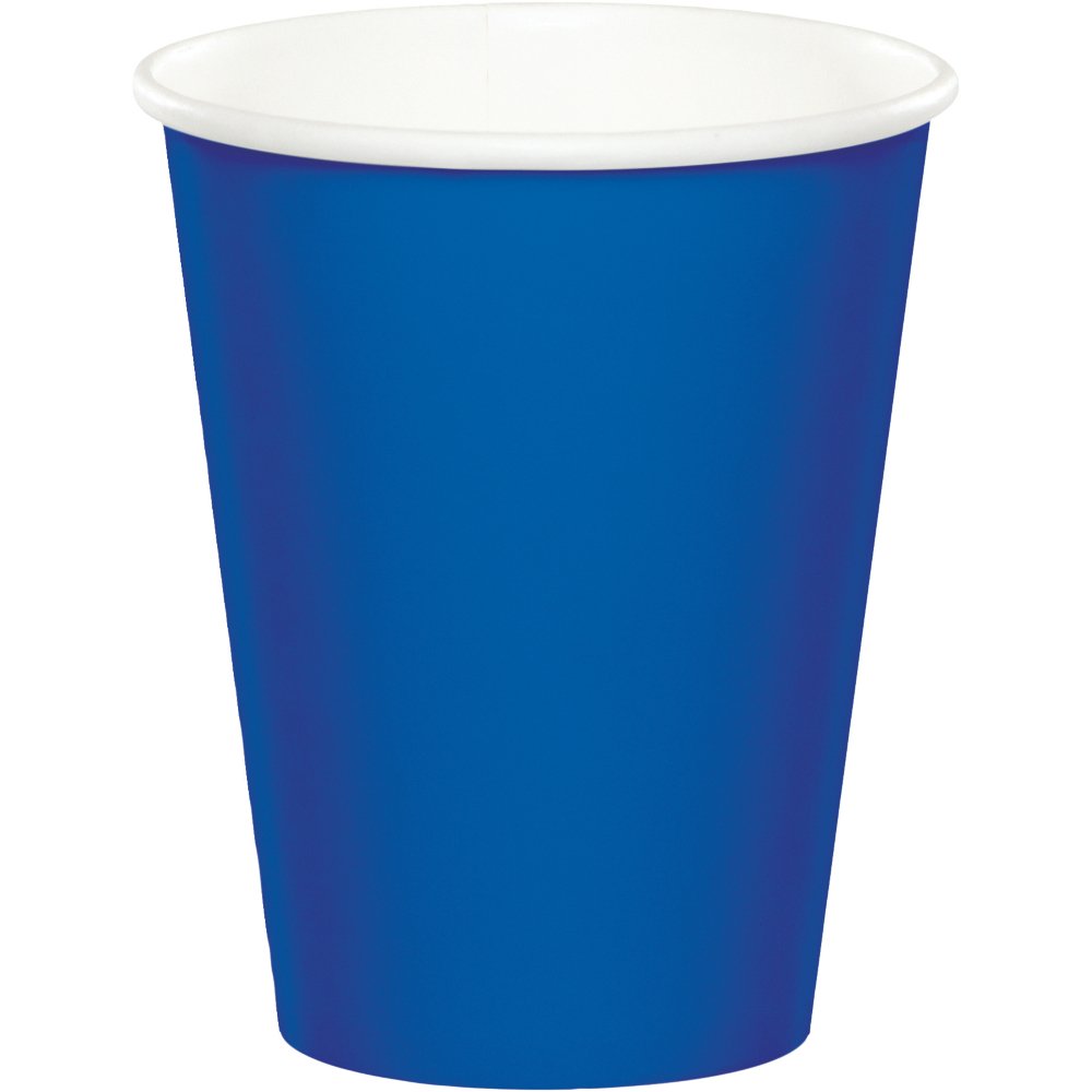 8 GOBELETS EN PAPIER COBALT 250ML