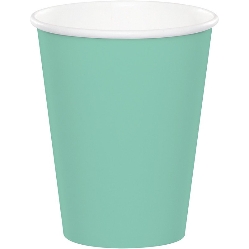 8 BICCHIERI DI CARTA 250 ML MENTA FRESCA