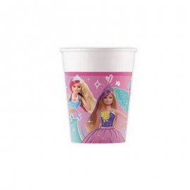 8 BICCHIERI DI CARTA BARBIE