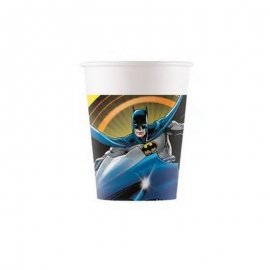 8 BICCHIERI DI CARTA BATMAN