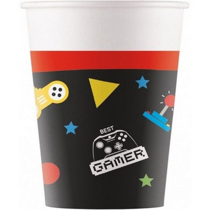 8 GOBELETS EN PAPIER POUR JEUX