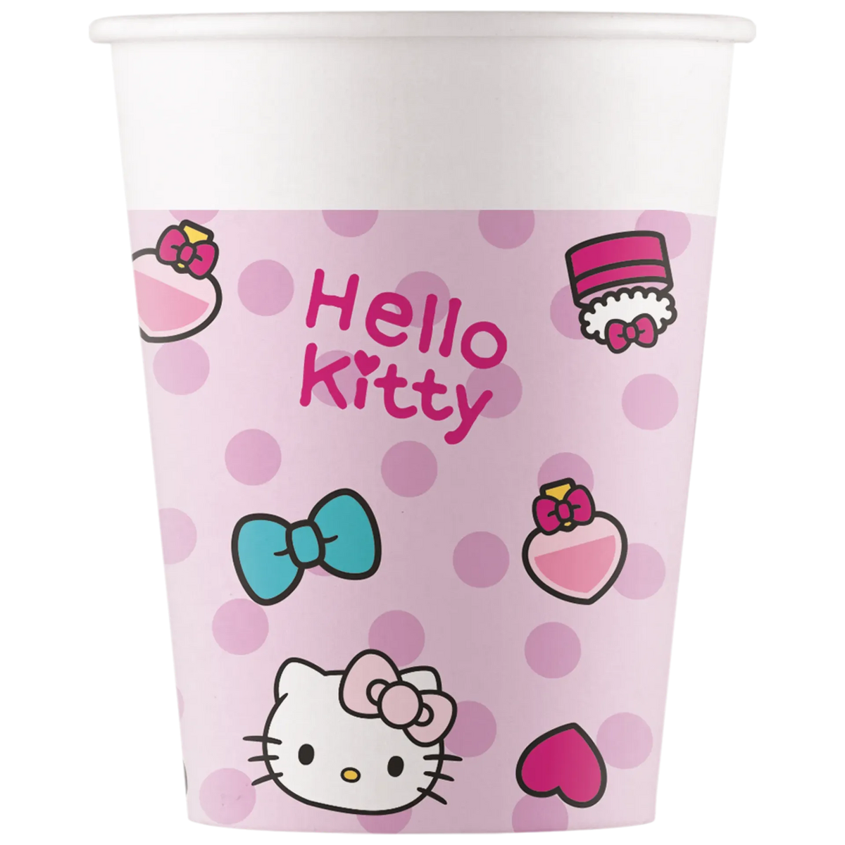 8 GOBELETS EN PAPIER HELLO KITTY