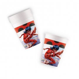 8 GOBELETS EN PAPIER COCCINELLE
