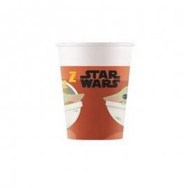 8 GOBELETS EN PAPIER STAR WARS MANDALORIEN