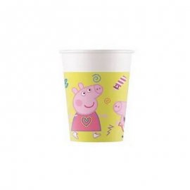 8 GOBELETS EN PAPIER PEPPA PIG