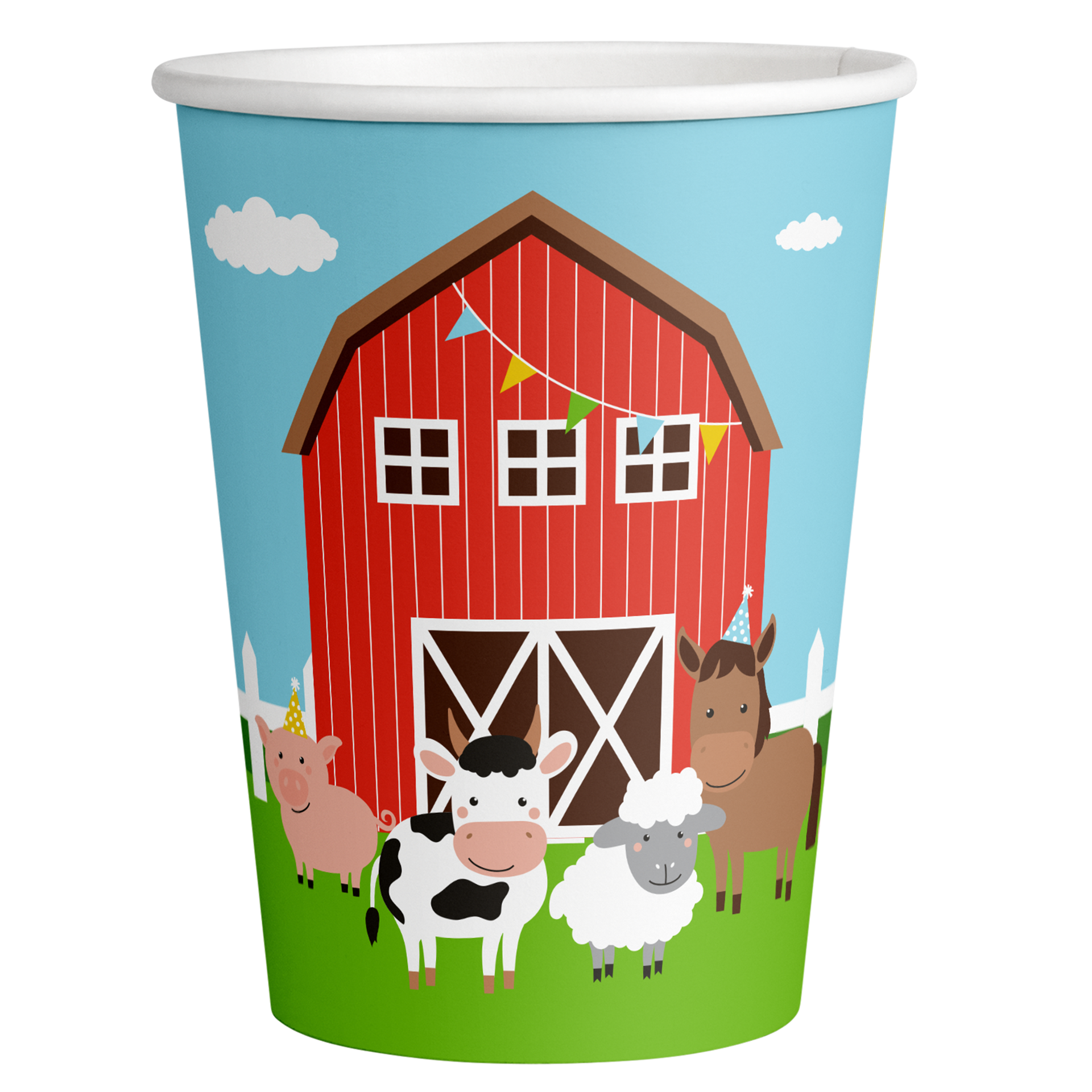 8 TASSES ANIMAUX DE LA FERME 250 ml