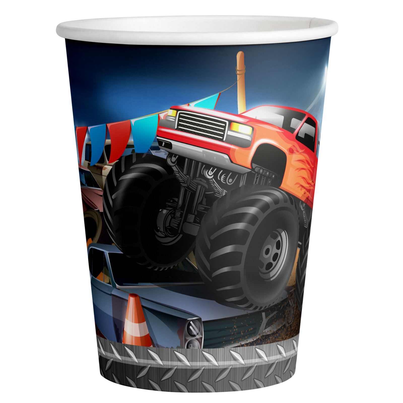 8 Bicchieri Monster Truck Rally 250 ml