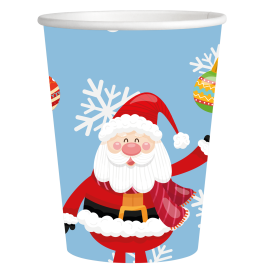 8 verres de Noël Père Noël 250 ml