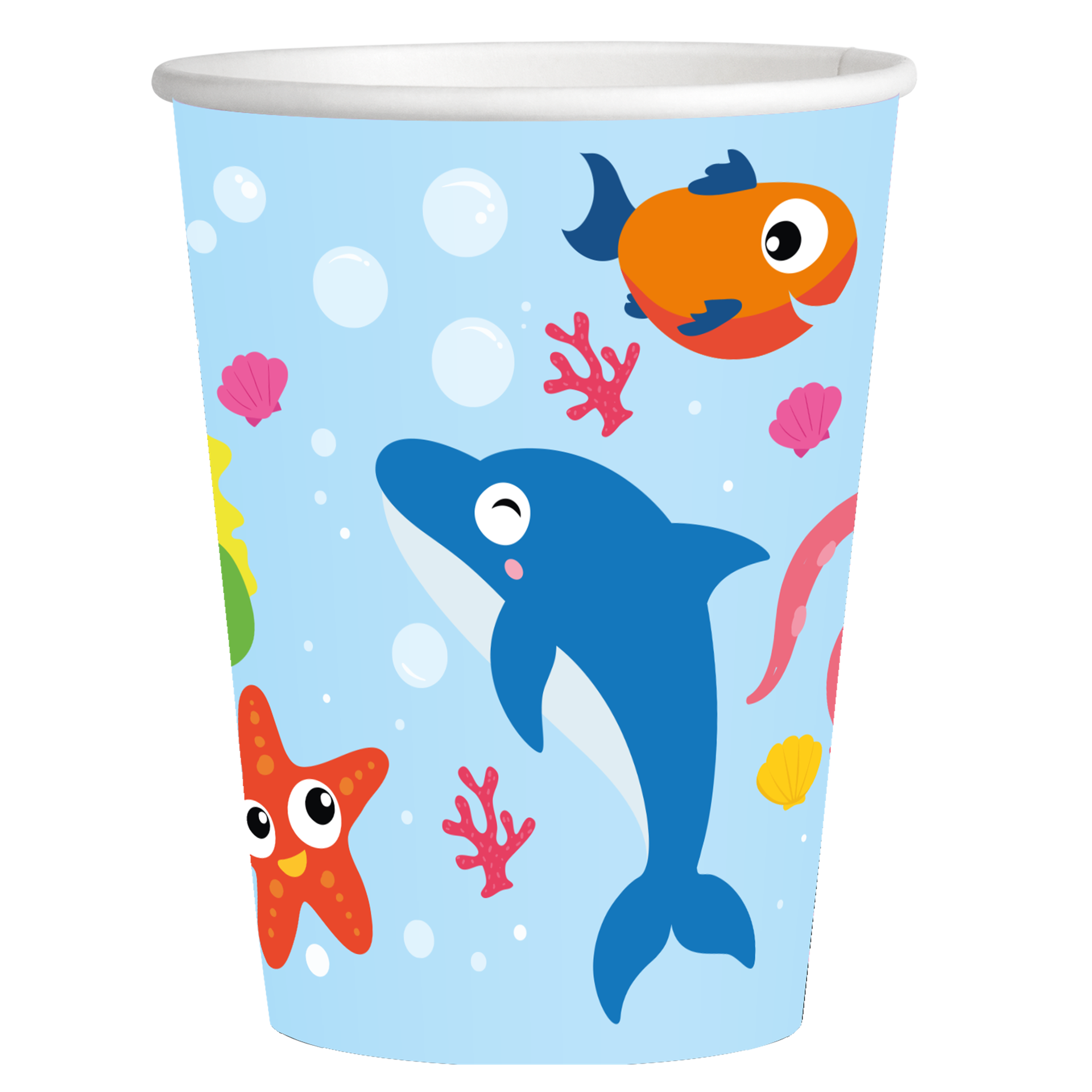 8 GOBELETS OCÉAN PARTY 250 ml