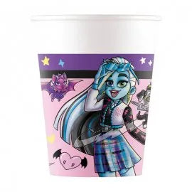 8 GOBELETS EN PAPIER MONSTERS HIGH