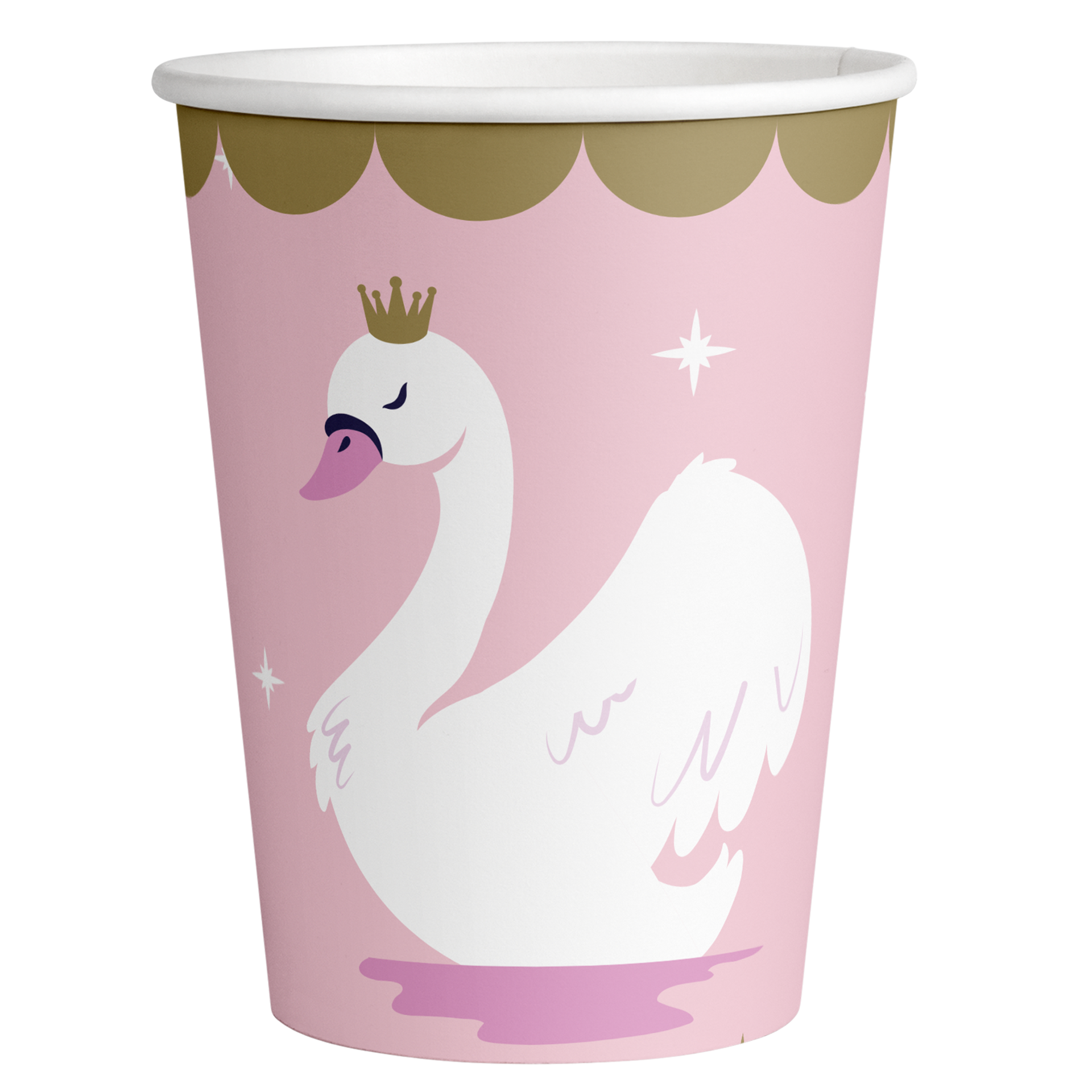 8 verres STYLISH SWAN PARTY 250 ml