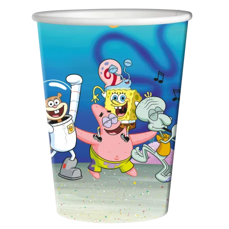 8 tasses Bob l'éponge de 250 ml