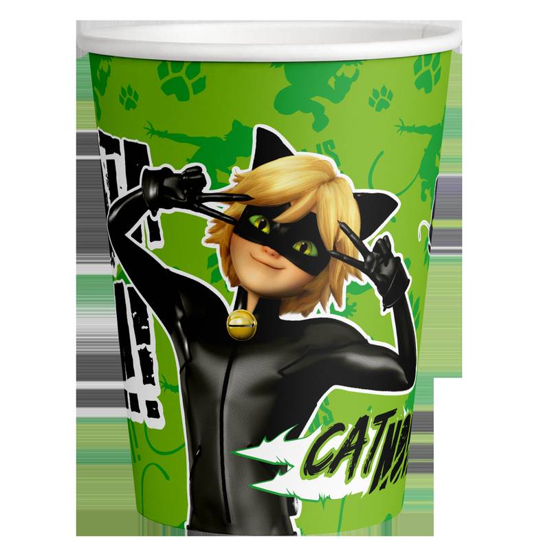 8 verres Cat Noir 250 ml