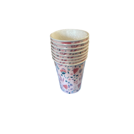 8 vases à fleurs roses
