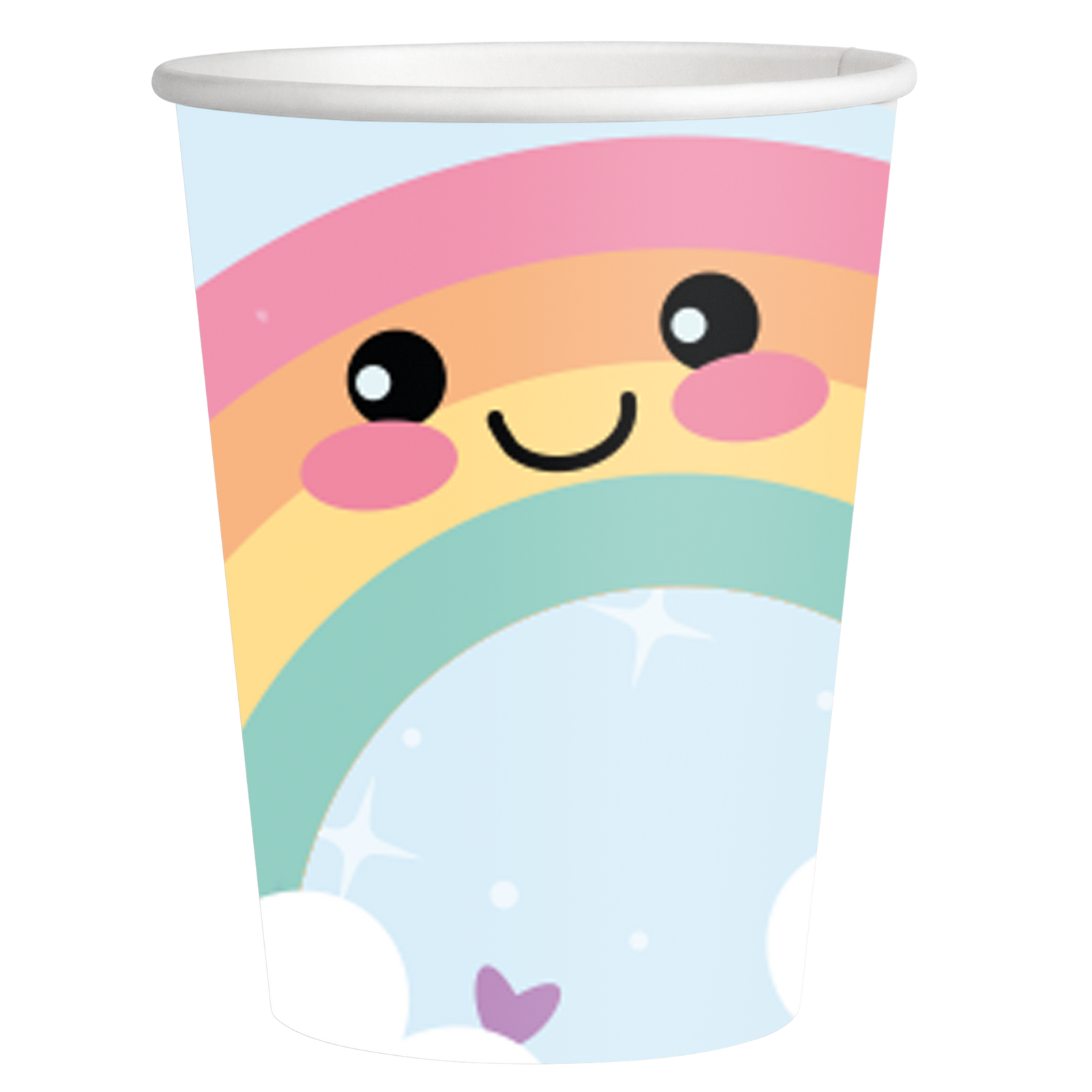 8 verres HAPPY RAINBOW 250 ml