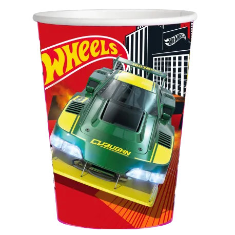 8 gobelets Hot Wheels de 250 ml