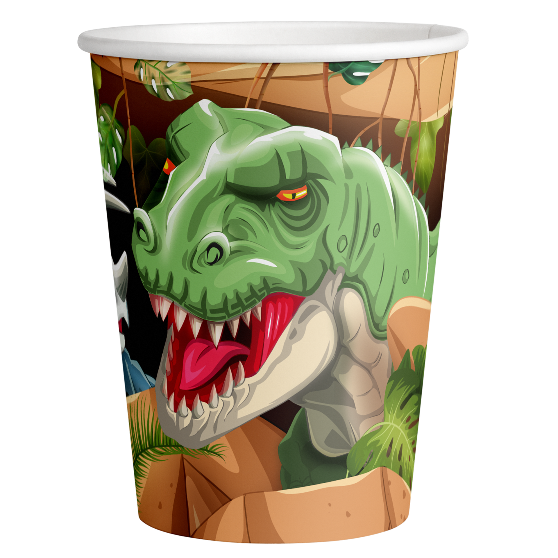 8 verres Jurassic Dino 250 ml