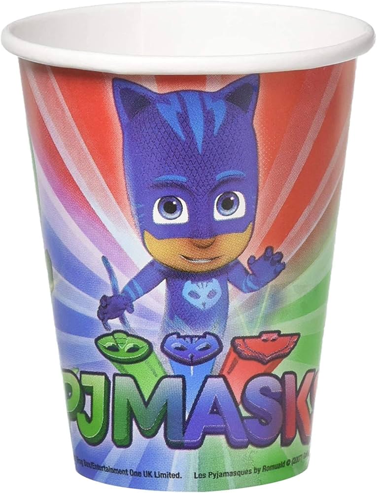 8 Vasos Pj Masks 250 ml