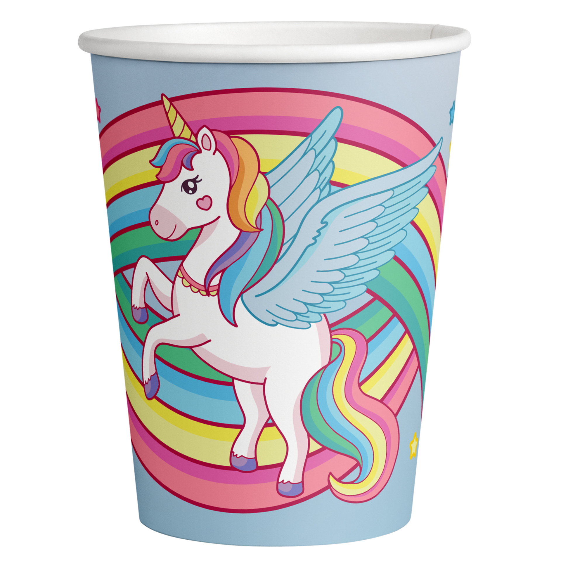 8 Verres Magiques Licorne 250 ml