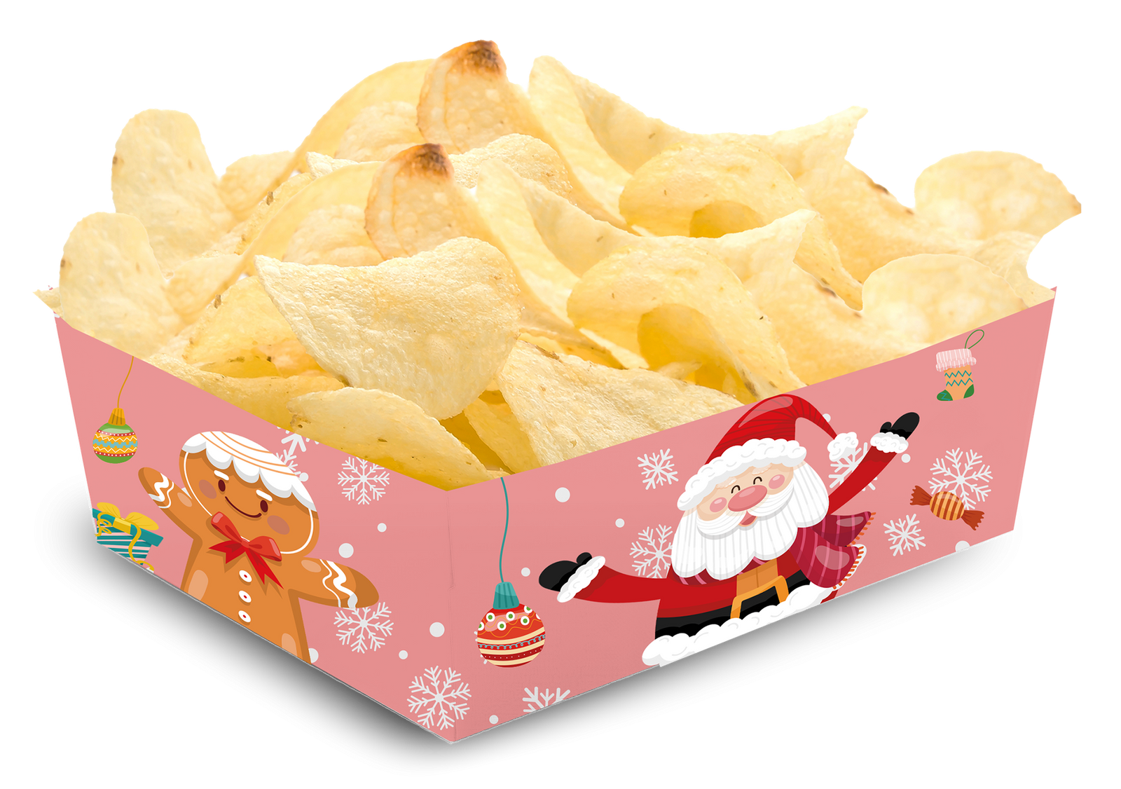 Vassoio di Natale Babbo Natale 15 x 11 x 6 cm