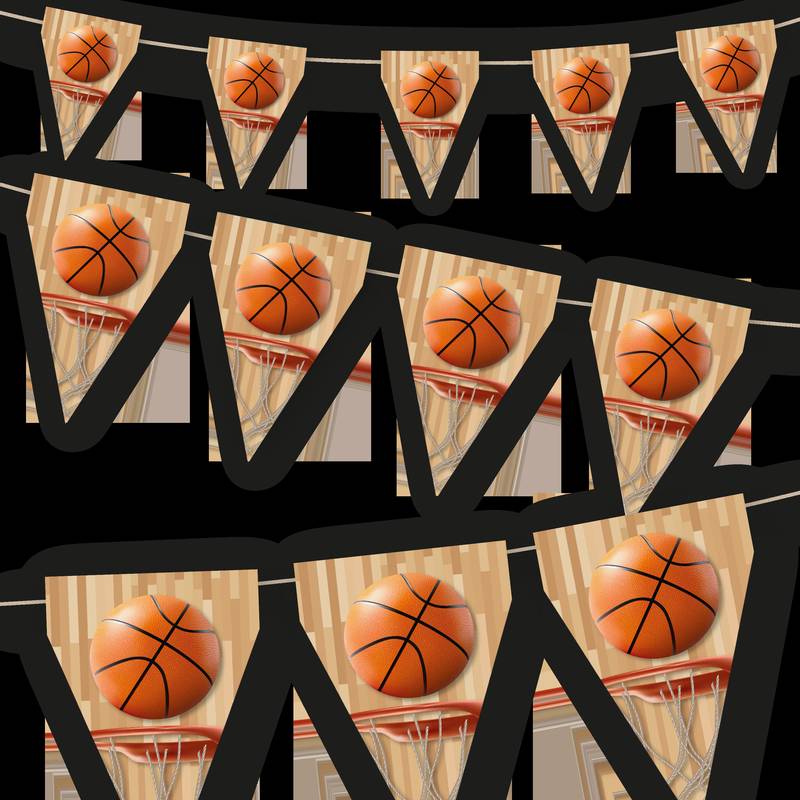 Fanion de basket-ball de 3 mètres