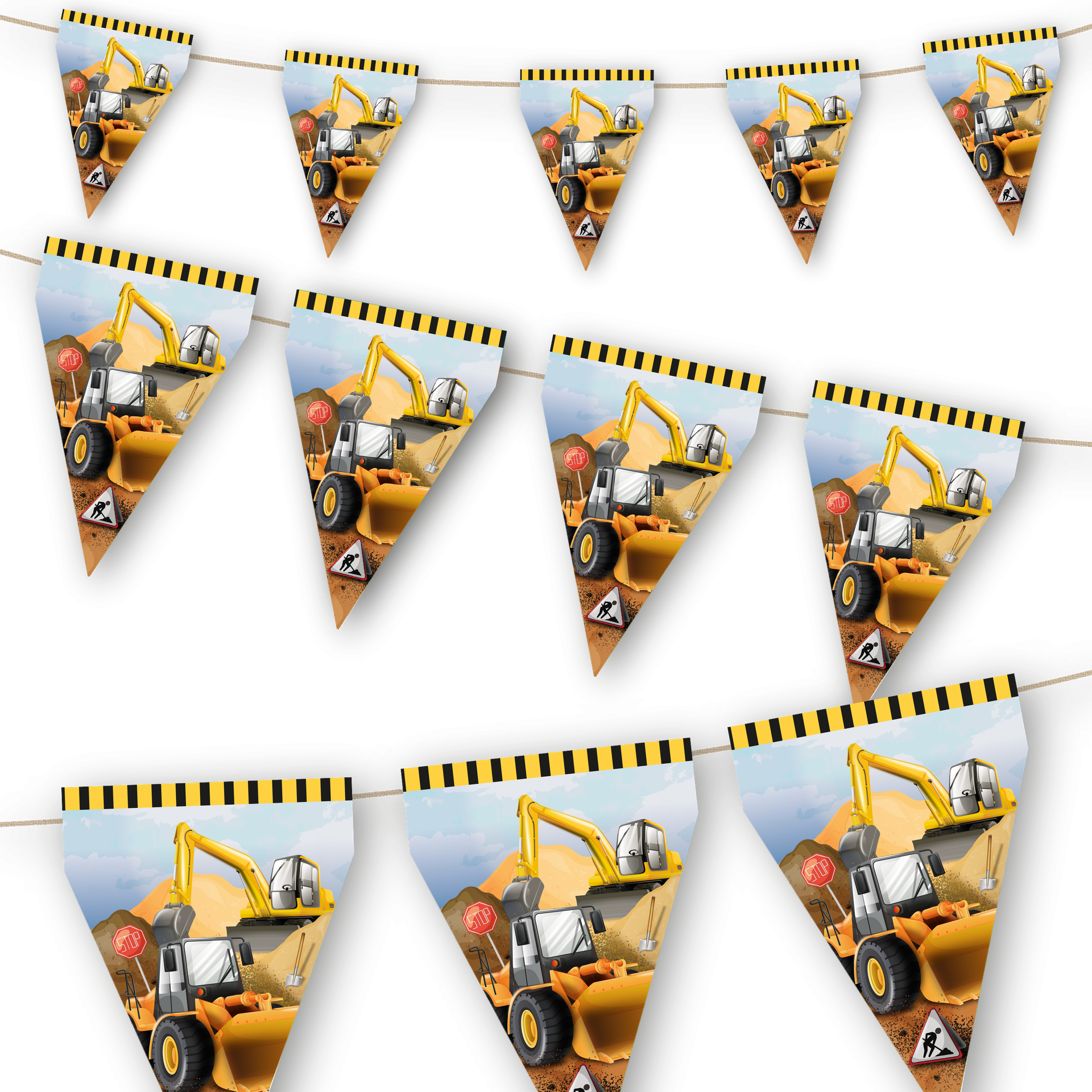 Fanion de chantier, 3 mètres