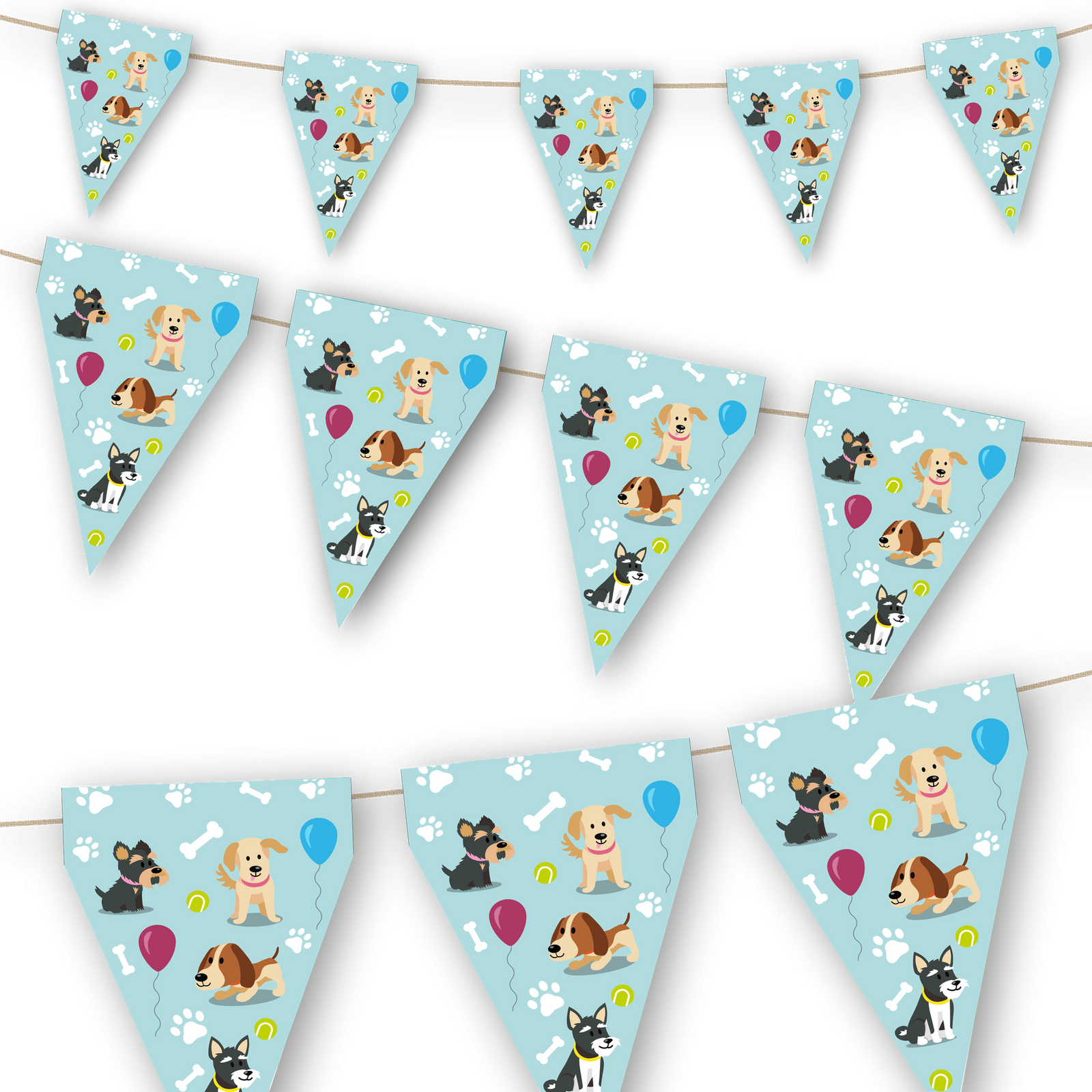 Bannière pour fête canine de 3 mètres