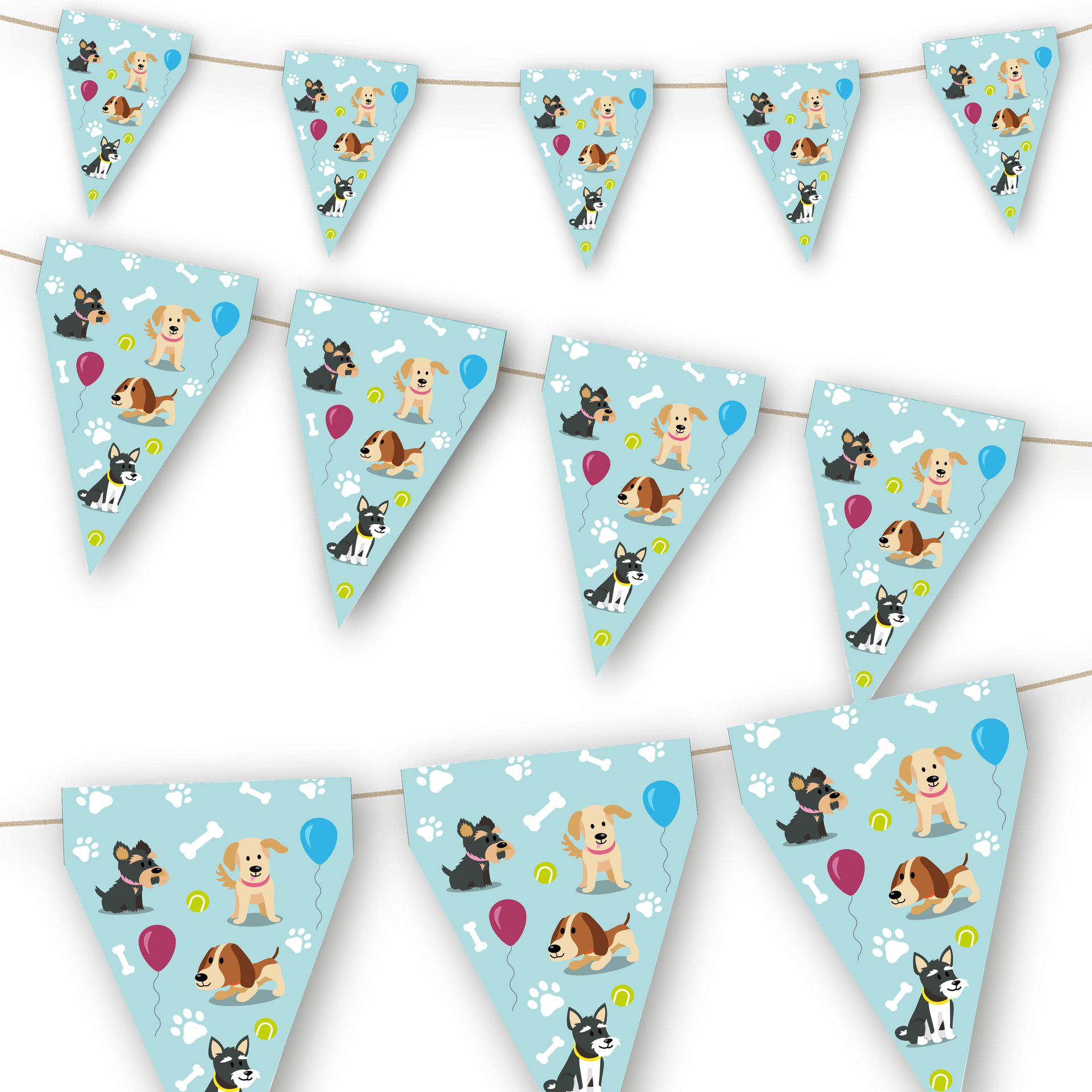 Bannière pour fête canine de 3 mètres