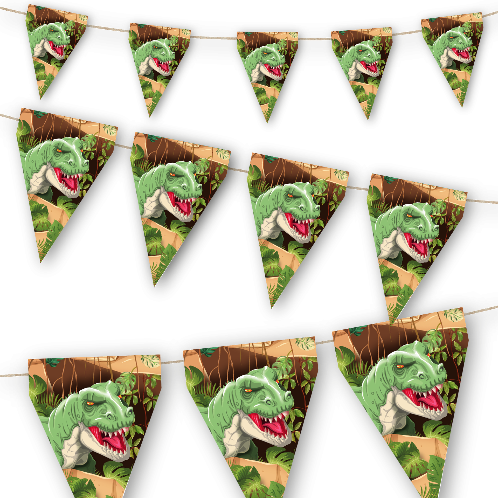 Bannière dinosaures jurassiques de 3 mètres