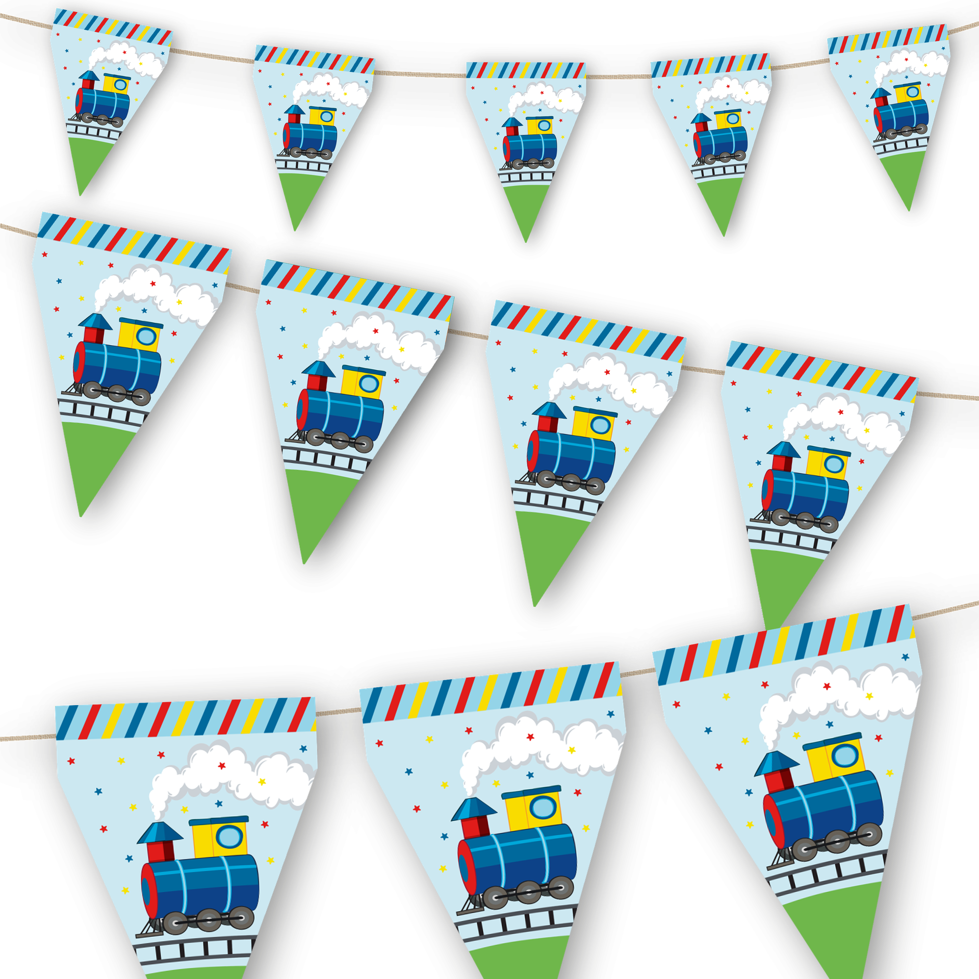 Fanion Petit Train de 3 mètres