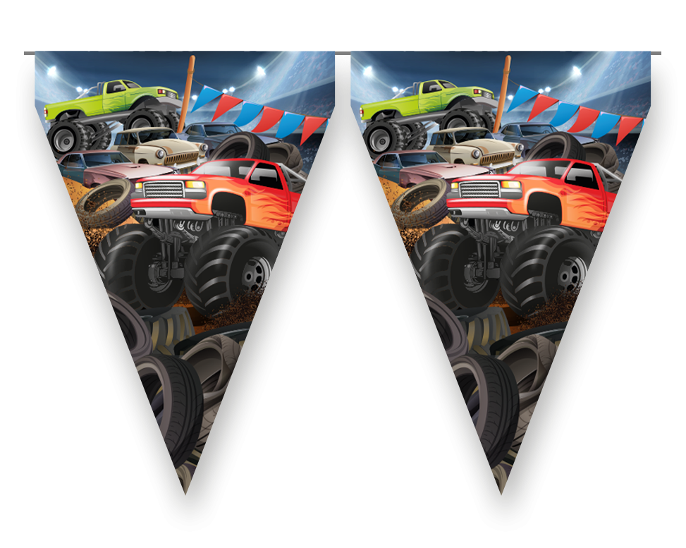 DRAPEAU DE MONSTER TRUCK DE 3 mètres