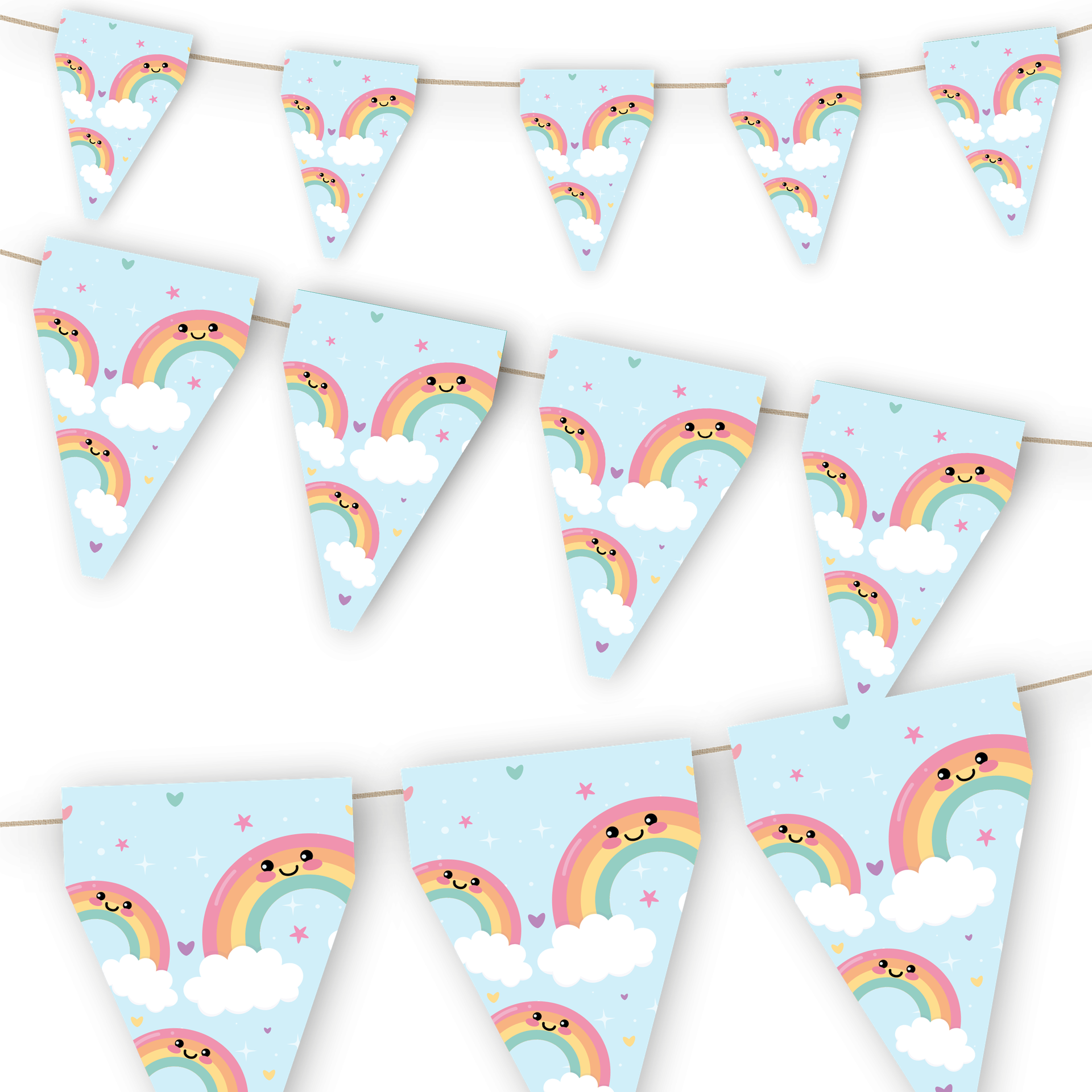 Bannière arc-en-ciel 3 m