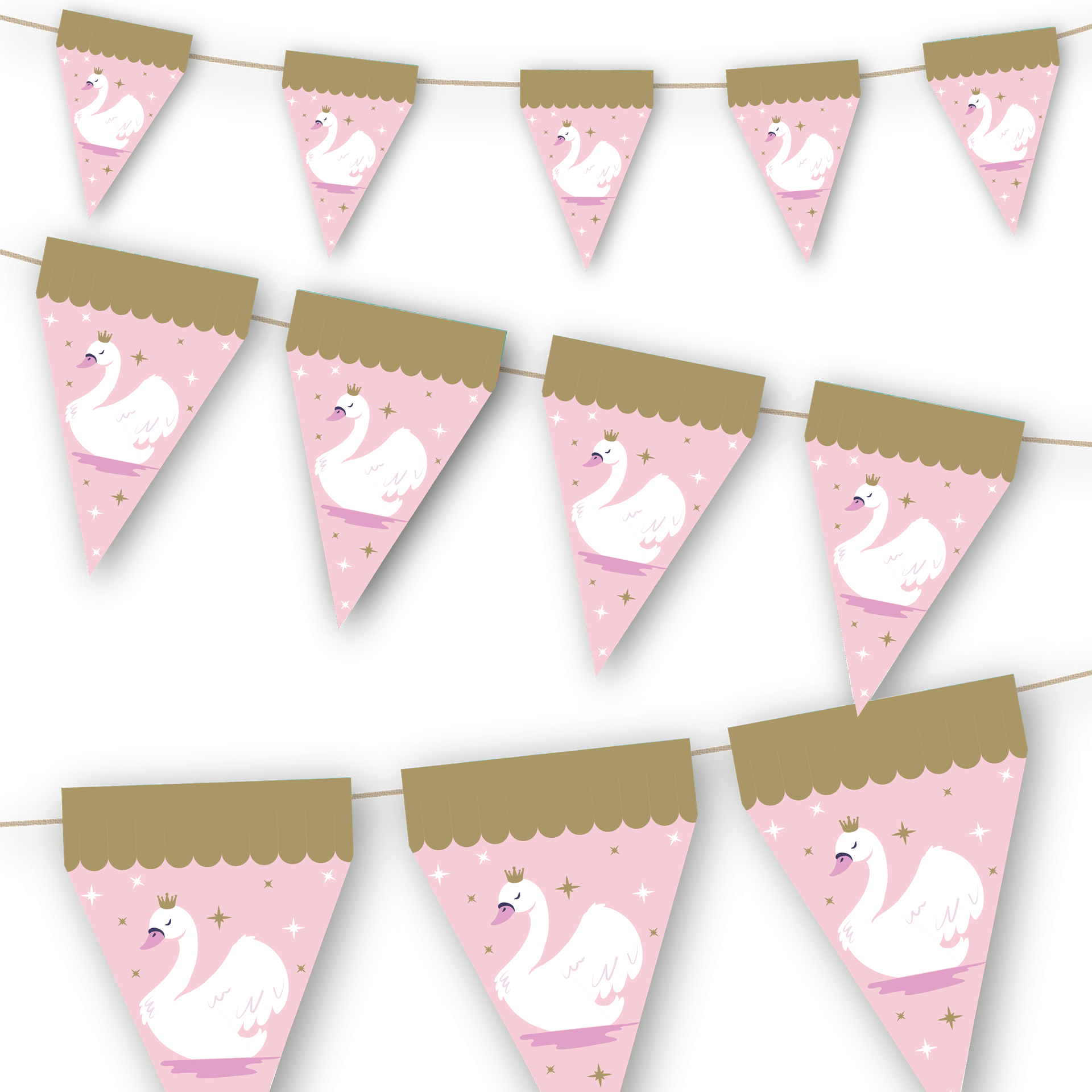 Fanion cygne de 3 mètres