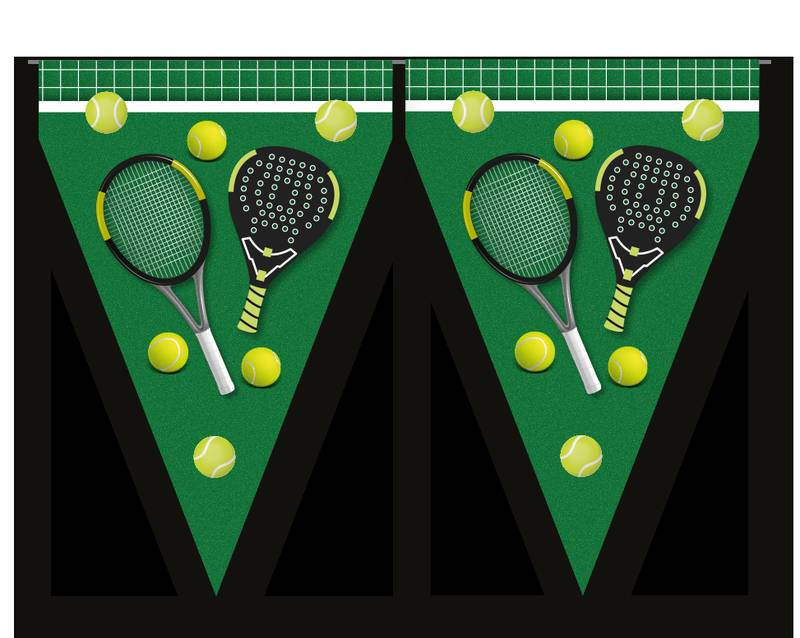 Fanion de tennis et de padel de 3 mètres