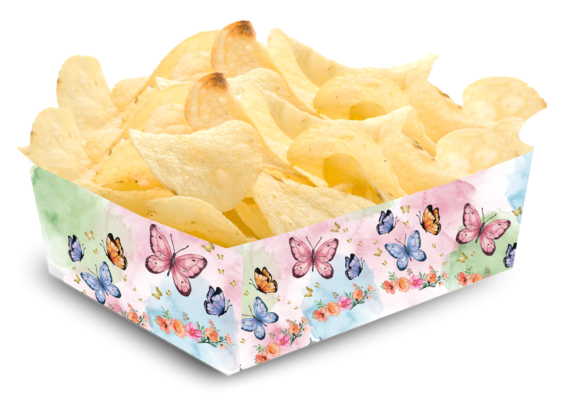 Plateau à thème papillons 15 x 11 x 6 cm