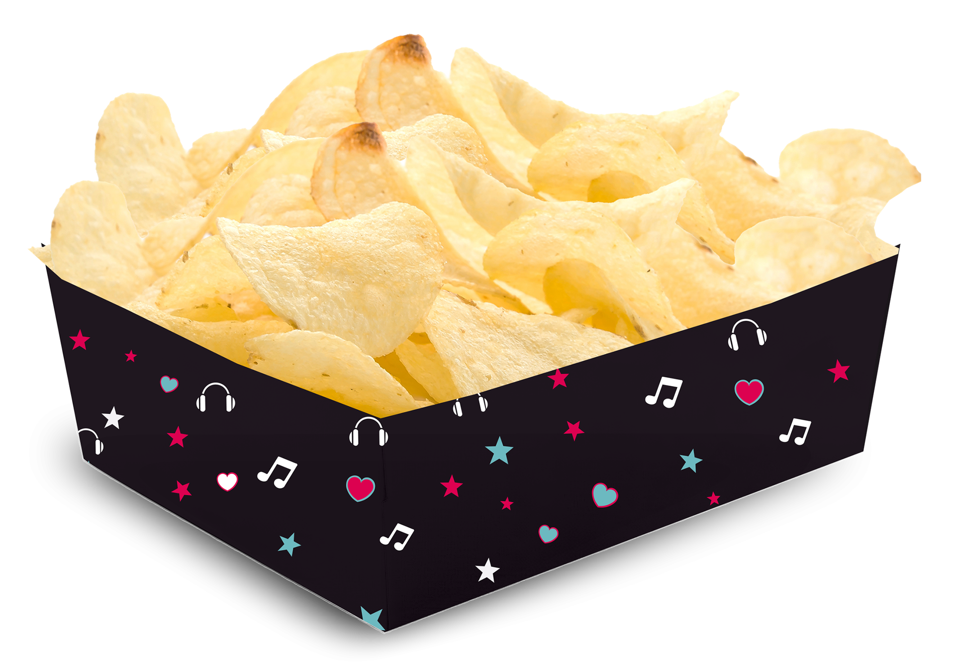 Plateau de soirée dansante 15 x 11 x 6 cm