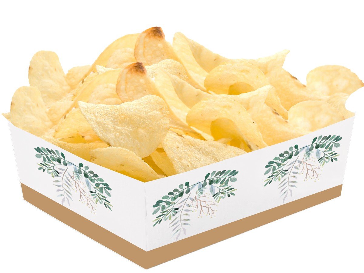 Plateau décoratif végétal 15 x 11 x 6 cm