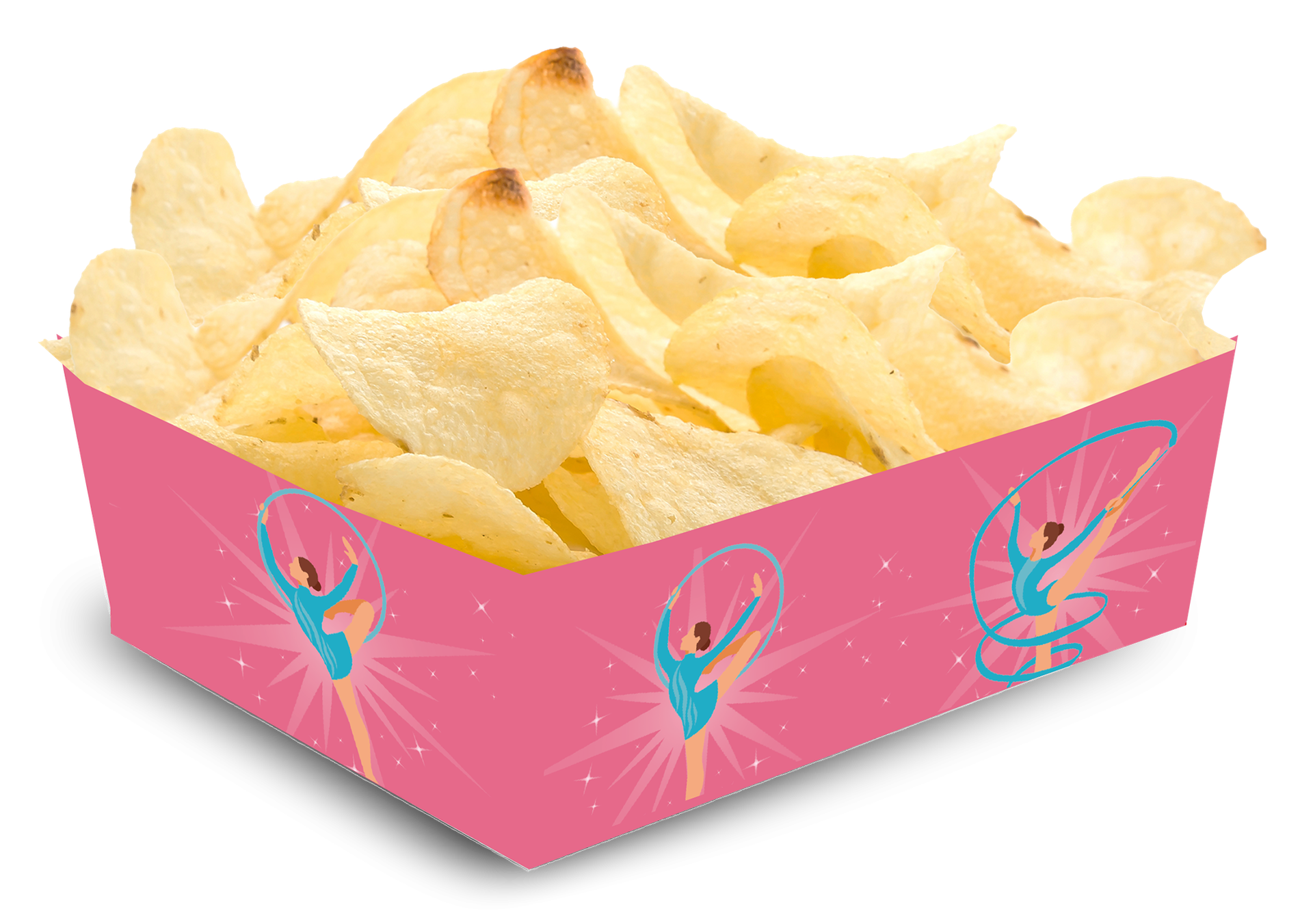 Plateau de fête sur le thème de la gymnastique 15 x 11 x 6 cm