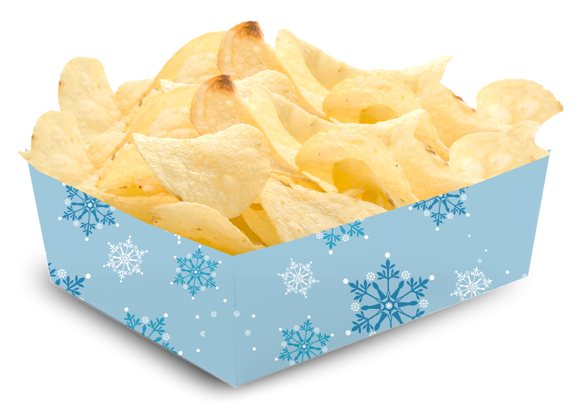 Plateau Flocons de neige 15 x 11 x 6 cm