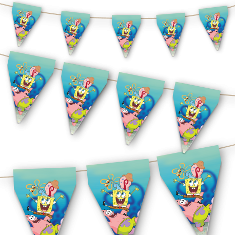 Fanion Bob l'éponge de 3 m